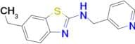 6-ethyl-N-(pyridin-3-ylmethyl)-1,3-benzothiazol-2-amine