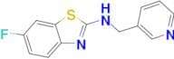 6-fluoro-N-(pyridin-3-ylmethyl)-1,3-benzothiazol-2-amine