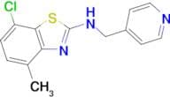 7-chloro-4-methyl-N-(pyridin-4-ylmethyl)-1,3-benzothiazol-2-amine