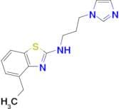 4-ethyl-N-[3-(1H-imidazol-1-yl)propyl]-1,3-benzothiazol-2-amine