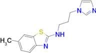 N-[3-(1H-imidazol-1-yl)propyl]-6-methyl-1,3-benzothiazol-2-amine