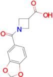 1-(1,3-benzodioxol-5-ylcarbonyl)azetidine-3-carboxylic acid