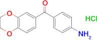 (4-aminophenyl)(2,3-dihydro-1,4-benzodioxin-6-yl)methanone hydrochloride
