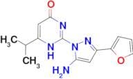 2-[5-amino-3-(2-furyl)-1H-pyrazol-1-yl]-6-isopropylpyrimidin-4(3H)-one