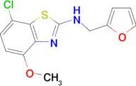7-chloro-N-(2-furylmethyl)-4-methoxy-1,3-benzothiazol-2-amine
