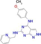 N4-(4-methoxyphenyl)-N6-(pyridin-2-ylmethyl)-1H-pyrazolo[3,4-d]pyrimidine-4,6-diamine
