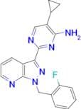 5-Cyclopropyl-2-(1-(2-fluorobenzyl)-1H-pyrazolo[3,4-b]pyridin-3-yl)pyrimidin-4-amine