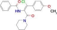 (Z)-N-(1-Chloro-1-(4-methoxyphenyl)-3-oxo-3-(piperidin-1-yl)prop-1-en-2-yl)benzamide