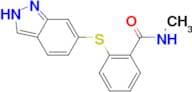 2-(1H-INDAZOL-6-YLTHIO)-N-METHYL-BENZAMIDE