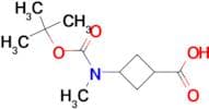 3-([(TERT-BUTOXY)CARBONYL](METHYL)AMINO)CYCLOBUTANE-1-CARBOXYLIC ACID