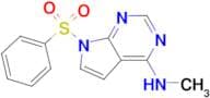 7-(BENZENESULFONYL)-N-METHYL-7H-PYRROLO[2,3-D]PYRIMIDIN-4-AMINE