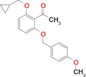 1-(2-(CYCLOPROPYLMETHOXY)-6-(4-METHOXYBENZYLOXY)PHENYL)ETHANONE