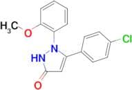 5-(4-CHLOROPHENYL)-1-(2-METHOXYPHENYL)-1H-PYRAZOL-3(2H)-ONE