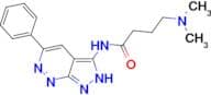 4-Dimethylamino-N-(5-phenyl-1H-pyrazolo[3,4-c]pyridazin-3-yl)-butyramide