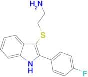 (2-{[2-(4-Fluorophenyl)-1H-indol-3-yl]thio}ethyl)amine