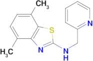 4,7-dimethyl-N-(pyridin-2-ylmethyl)-1,3-benzothiazol-2-amine