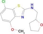 7-chloro-4-methoxy-N-(tetrahydrofuran-2-ylmethyl)-1,3-benzothiazol-2-amine