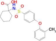 1-((4-(o-tolyloxy)phenyl)sulfonamido)cyclohexane-1-carboxylic acid