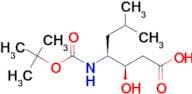 (3R,4S)-3-HYDROXY-6-METHYL-4-[(2-METHYLPROPAN-2-YL)OXYCARBONYLAMINO]HEPTANOIC ACID