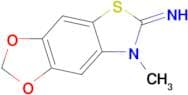 7-methyl-[1,3]dioxolo[4,5:4,5]benzo[1,2-d]thiazol-6(7H)-imine