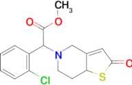 Methyl 2-(2-chlorophenyl)-2-{2-oxo-2H,4H,5H,6H,7H,7aH-thieno[3,2-c]pyridin-5-yl}acetate