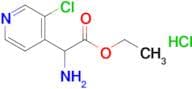 Ethyl 2-amino-2-(3-chloropyridin-4-yl)acetate hydrochloride