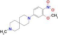 3-(3-methoxy-4-nitrophenyl)-9-methyl-3,9-diazaspiro[5.5]undecane