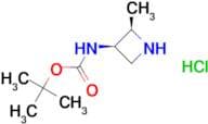 Tert-butyl N-[cis-2-methylazetidin-3-yl]carbamate hydrochloride (racemic)