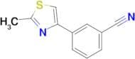 3-(2-methyl-1,3-thiazol-4-yl)benzonitrile