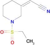 2-[(3Z)-1-(ethanesulfonyl)piperidin-3-ylidene]acetonitrile