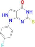 1-(4-fluorophenyl)-6-mercapto-1,5-dihydro-4H-pyrazolo[3,4-d]pyrimidin-4-one
