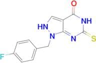 1-(4-fluorobenzyl)-6-mercapto-1,5-dihydro-4H-pyrazolo[3,4-d]pyrimidin-4-one