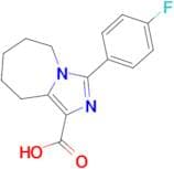 3-(4-fluorophenyl)-5H,6H,7H,8H,9H-imidazo[1,5-a]azepine-1-carboxylic acid