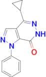 4-cyclopropyl-1-phenyl-1,6-dihydro-7H-pyrazolo[3,4-d]pyridazin-7-one
