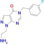1-(2-aminoethyl)-5-(3-fluorobenzyl)-1,5-dihydro-4H-pyrazolo[3,4-d]pyrimidin-4-one