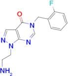 1-(2-aminoethyl)-5-(2-fluorobenzyl)-1,5-dihydro-4H-pyrazolo[3,4-d]pyrimidin-4-one