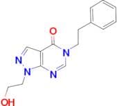 1-(2-hydroxyethyl)-5-(2-phenylethyl)-1,5-dihydro-4H-pyrazolo[3,4-d]pyrimidin-4-one
