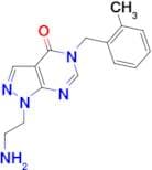 1-(2-aminoethyl)-5-(2-methylbenzyl)-1,5-dihydro-4H-pyrazolo[3,4-d]pyrimidin-4-one