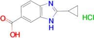 2-cyclopropyl-1H-1,3-benzodiazole-5-carboxylic acid hydrochloride