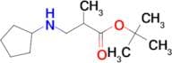 Tert-butyl 3-(cyclopentylamino)-2-methylpropanoate