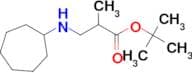 Tert-butyl 3-(cycloheptylamino)-2-methylpropanoate