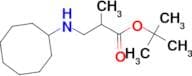 Tert-butyl 3-(cyclooctylamino)-2-methylpropanoate