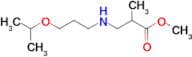 Methyl 2-methyl-3-{[3-(propan-2-yloxy)propyl]amino}propanoate