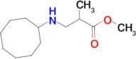 Methyl 3-(cyclooctylamino)-2-methylpropanoate