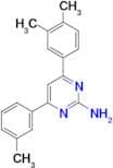 4-(3,4-dimethylphenyl)-6-(3-methylphenyl)pyrimidin-2-amine