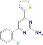 4-(2-fluorophenyl)-6-(thiophen-2-yl)pyrimidin-2-amine
