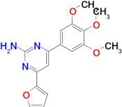 4-(furan-2-yl)-6-(3,4,5-trimethoxyphenyl)pyrimidin-2-amine