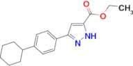 Ethyl 5-(4-cyclohexylphenyl)-1H-pyrazole-3-carboxylate