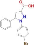 1-(4-bromophenyl)-5-phenyl-4,5-dihydro-1H-pyrazole-3-carboxylic acid