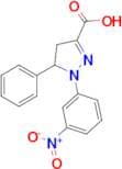 1-(3-nitrophenyl)-5-phenyl-4,5-dihydro-1H-pyrazole-3-carboxylic acid